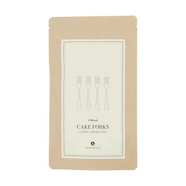 Tenedor Brush 4-pack, Silver finish House Doctor