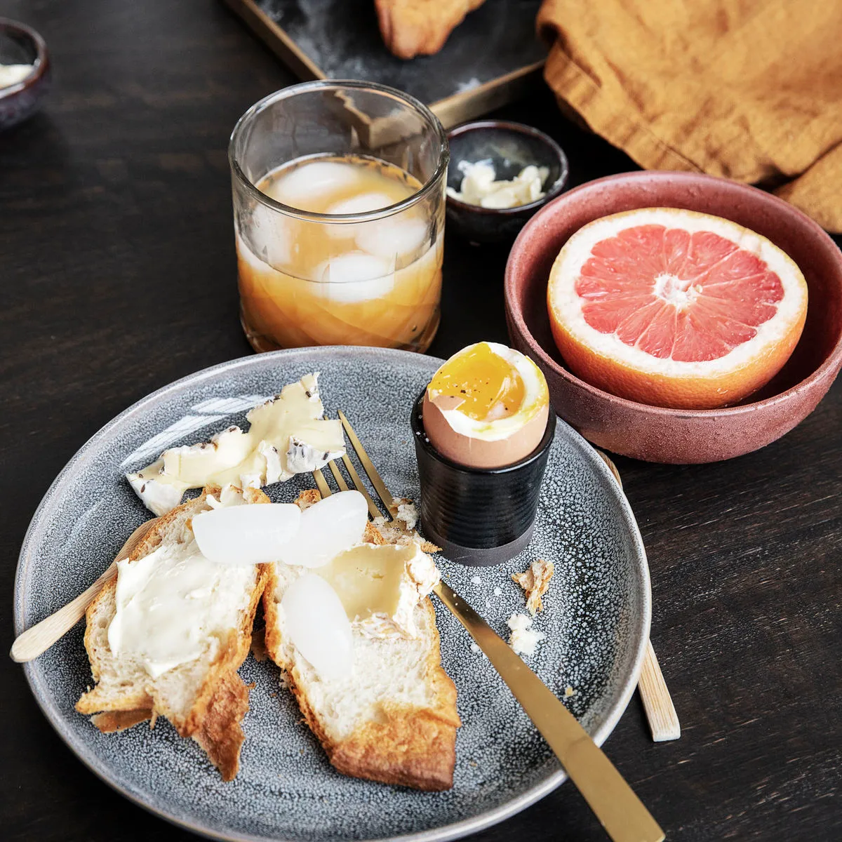 Tenedor de comida Golden, Acero inoxidable House Doctor