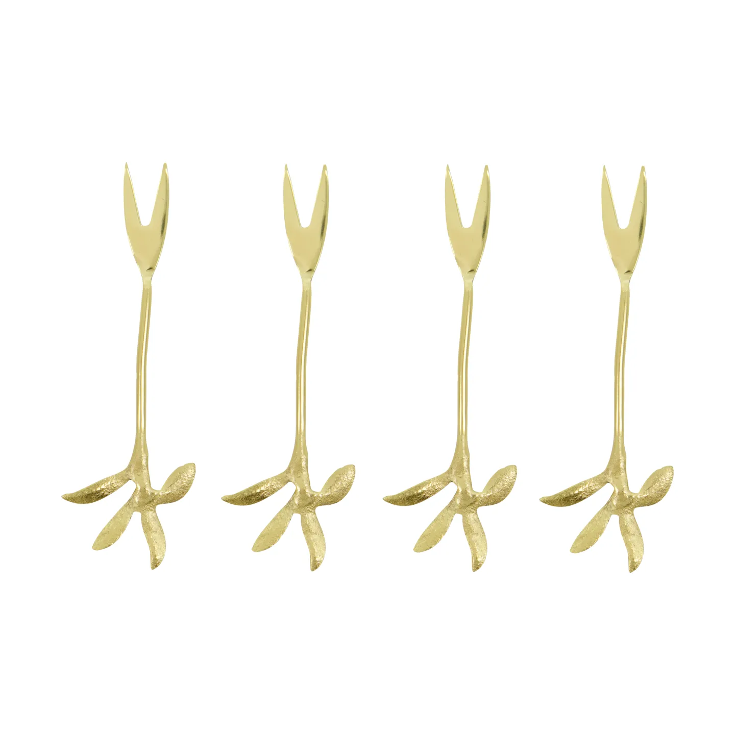 Tenedor de servir Serve 4-pack, Oro antiguo House Doctor