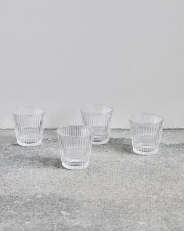 Vasos de agua Slots, pack de 4 - Transparente - House Doctor