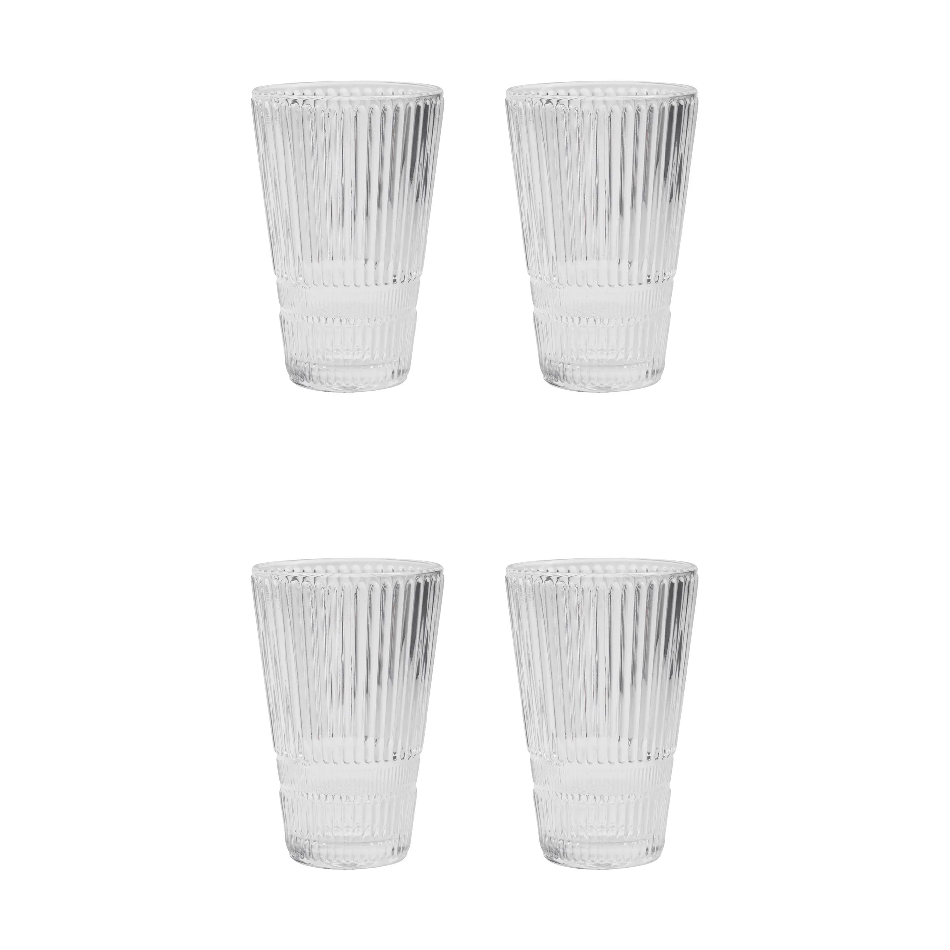 Vasos de cerveza Slots, pack de 4, Transparente House Doctor