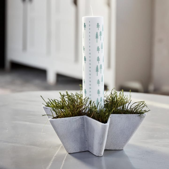 Vela de calendario Shine, gris claro House Doctor