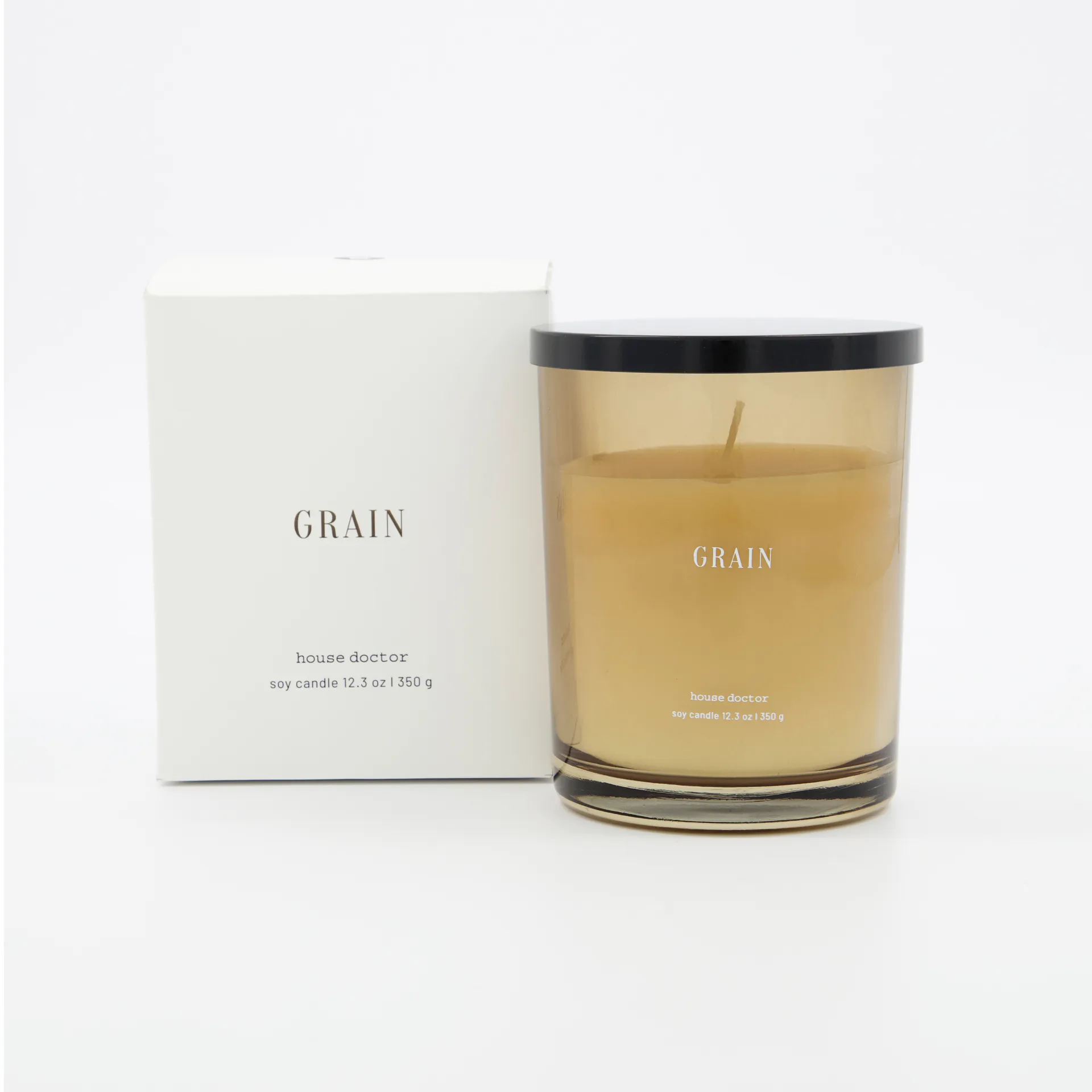 Vela perfumada Grain 50 horas, marrón House Doctor