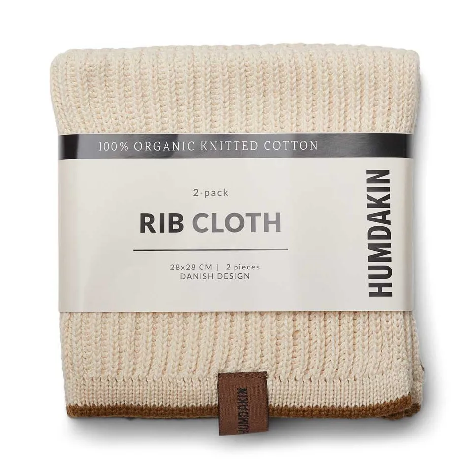 2 Bayetas Humdakin acanaladas 28x28 cm, Shell-sunset Humdakin