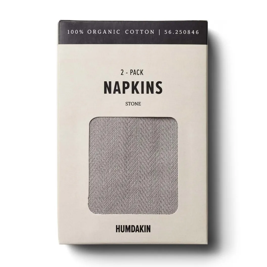 2 Servilletas de tela Humdakin 40x40 cm, Stone Humdakin