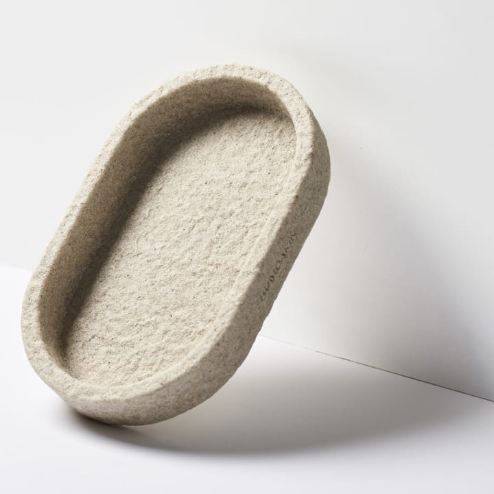 Bandeja ovalada Humdakin Sandstone 15x25 cm, Natural Humdakin