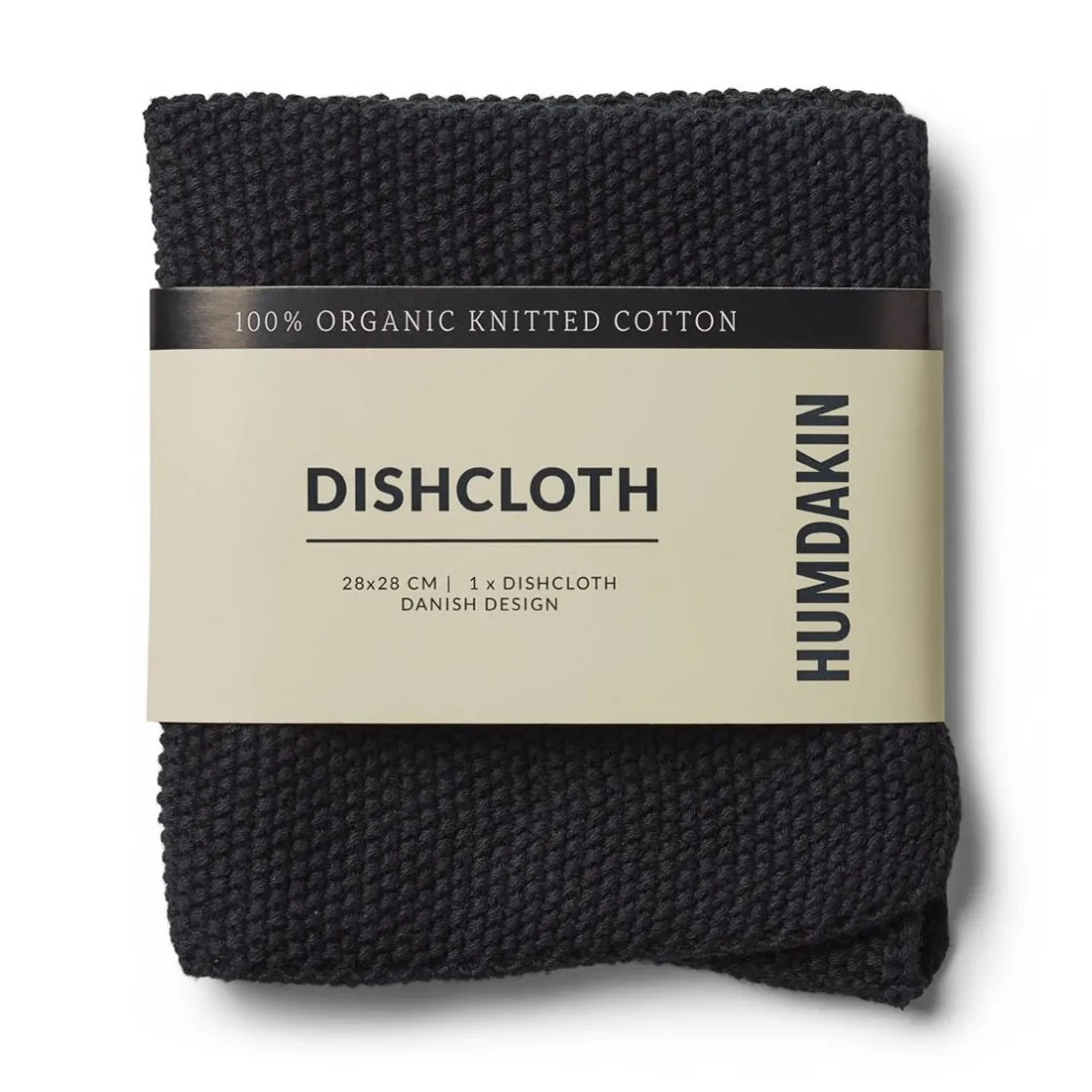 Bayeta Humdakin Knitted 28x28 cm, Coal  Humdakin