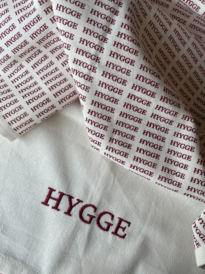 Paño de cocina Humdakin Embroidered, Off white/Red Humdakin