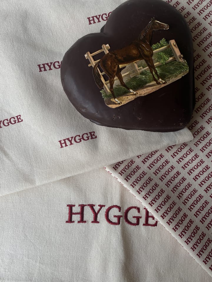 Paño de cocina Humdakin Hygge, Off white/Red Humdakin