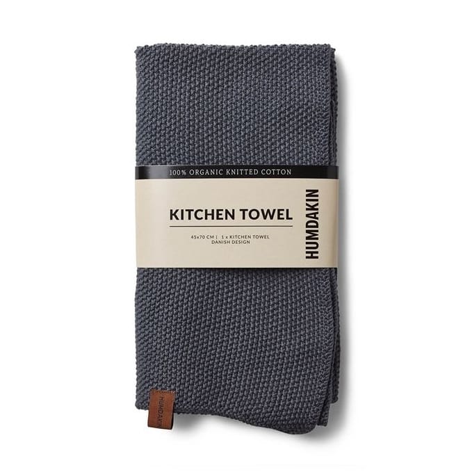 Paño de cocina Humdakin Knitted 45x70 cm, Dark ash Humdakin