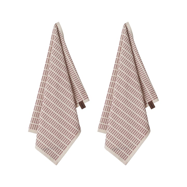Paño de cocina navideño Humdakin Notes of Hygge 2 unidades, Off white-red Humdakin