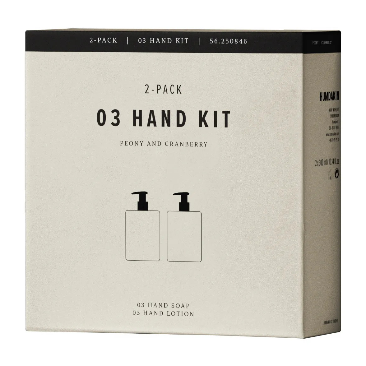 Set de cuidado de manos Humdakin 2 x 300 ml, Peony & cranberry Humdakin