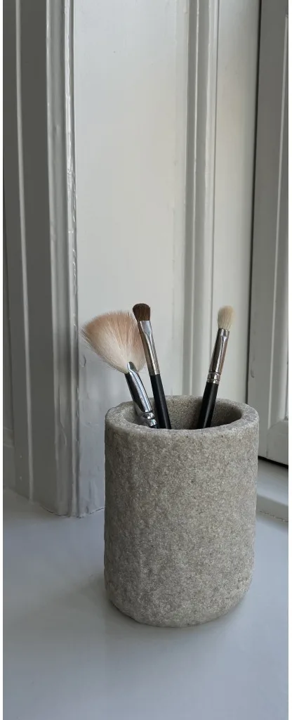 Vaso para cepillo de dientes Humdakin Sandstone 10 cm, Natural Humdakin