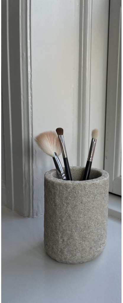 Vaso para cepillo de dientes Humdakin Sandstone 10 cm, Natural Humdakin