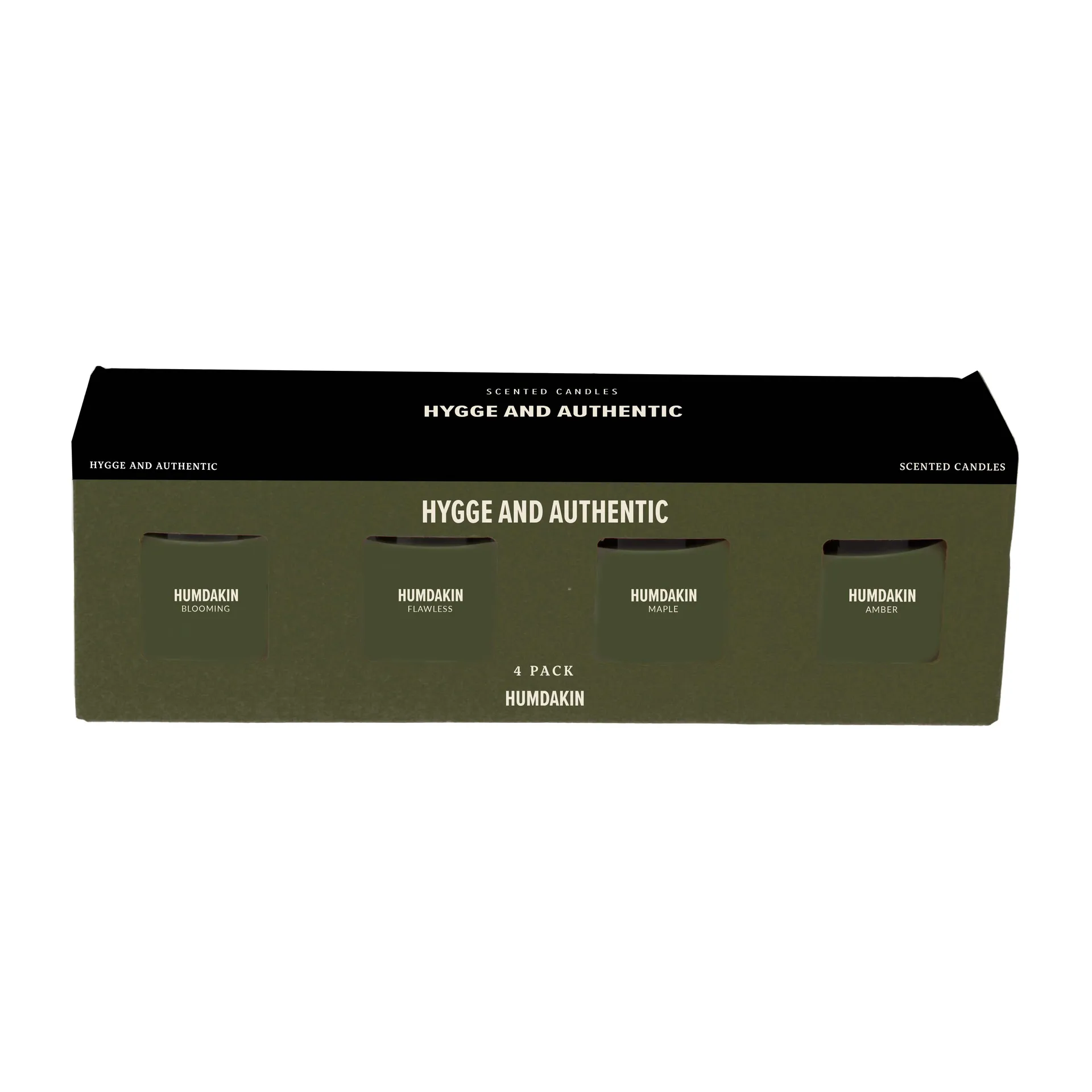 Vela aromática Humdakin 4 unidades, Hygge and Authentic - Green Humdakin