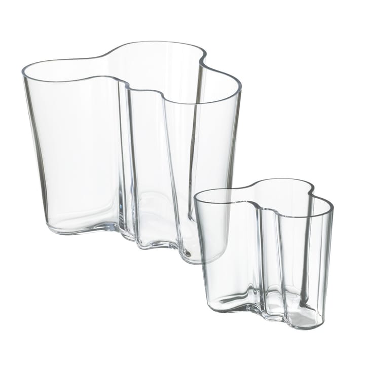 2 Jarrones Alvar Aalto - transparente - Iittala