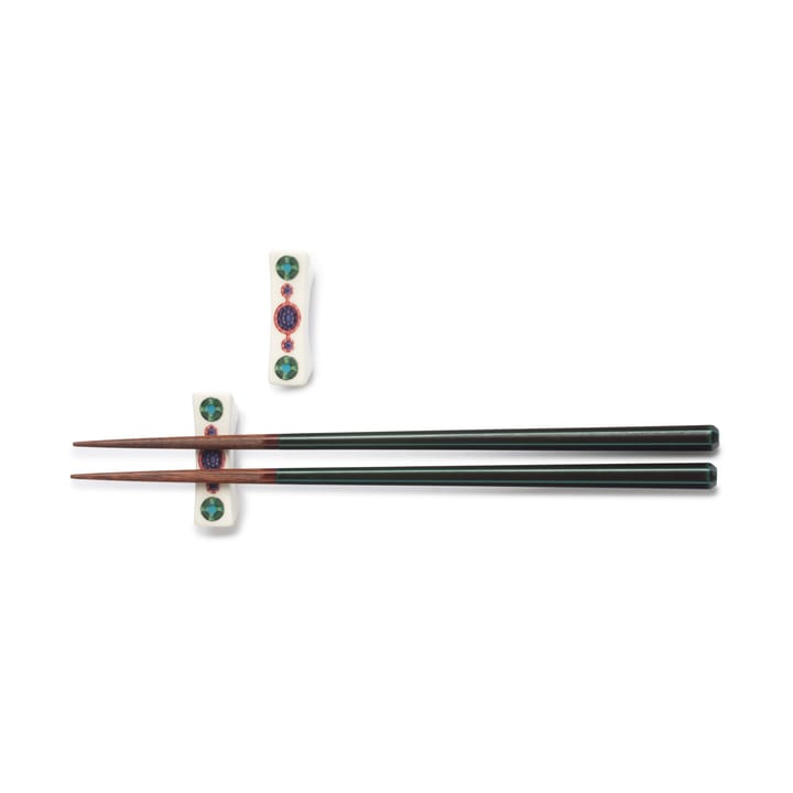 2 Soportes para palillos Taika Sato, Blanco-multicolor Iittala
