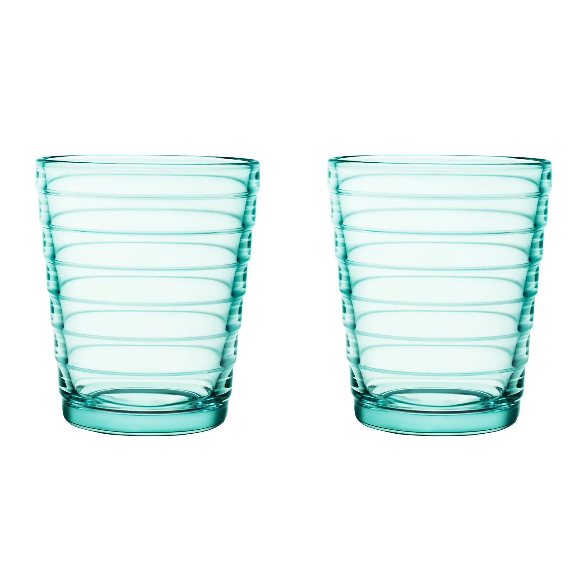 2 vasos Aino Aalto 22 cl, verde azulado Iittala