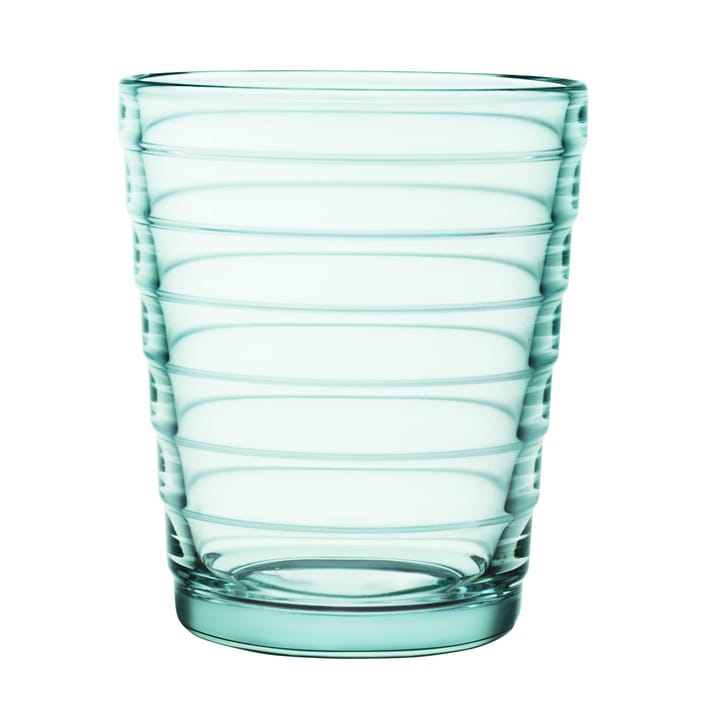 2 vasos Aino Aalto 22 cl, verde azulado Iittala