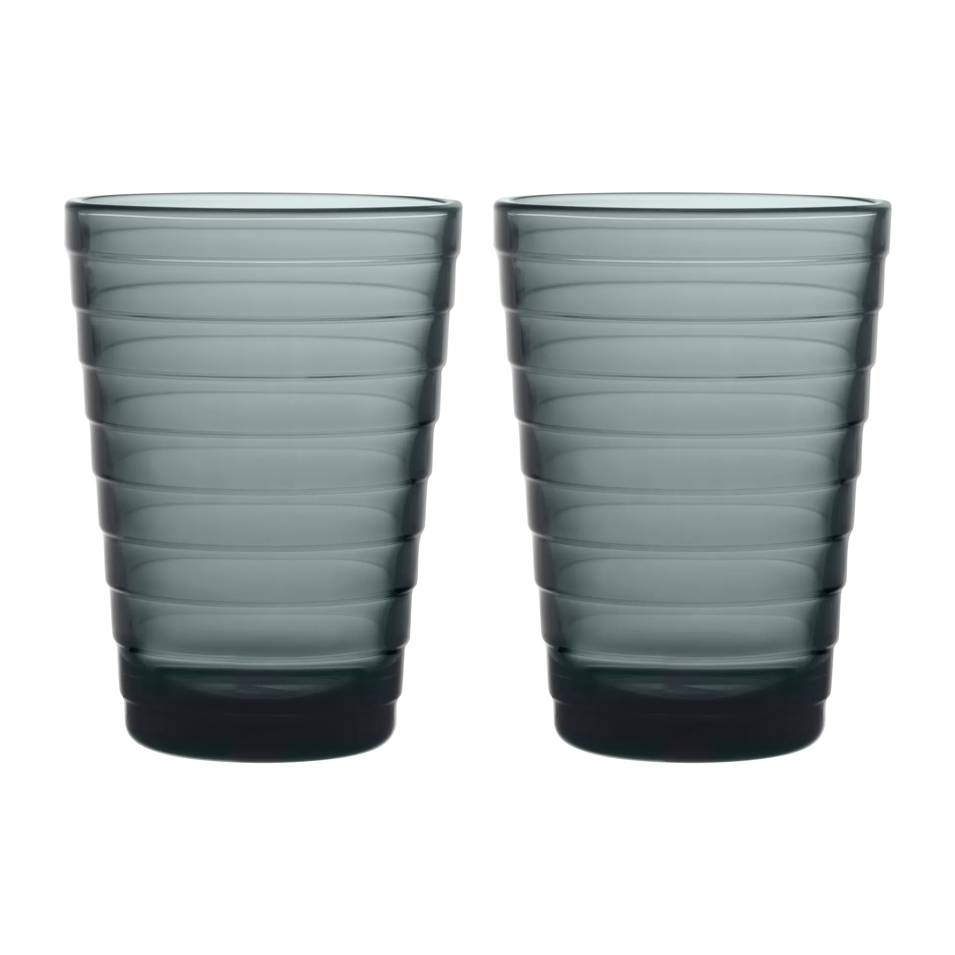 2 vasos Aino Aalto 33 cl, gris oscuro Iittala