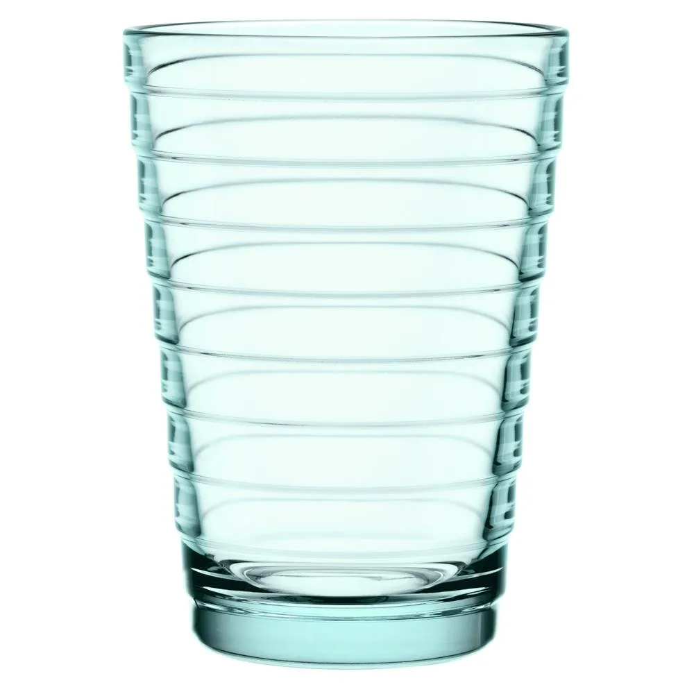 2 vasos Aino Aalto 33 cl, verde azulado Iittala