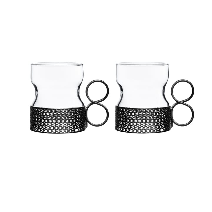 2 Vasos con asa Tsaikka 23 cl - Negro - Iittala