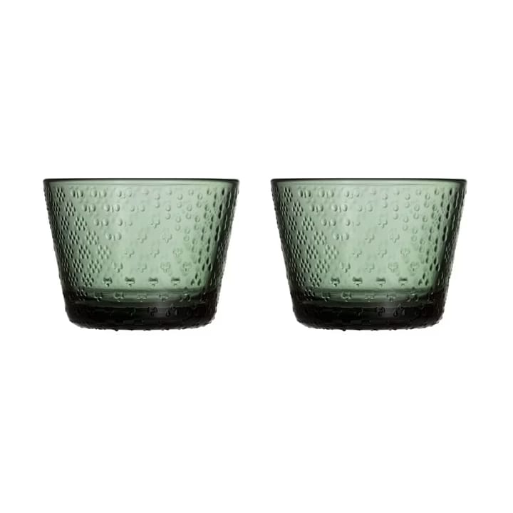 2 Vasos de agua Tundra 16 cl - Verde pino - Iittala