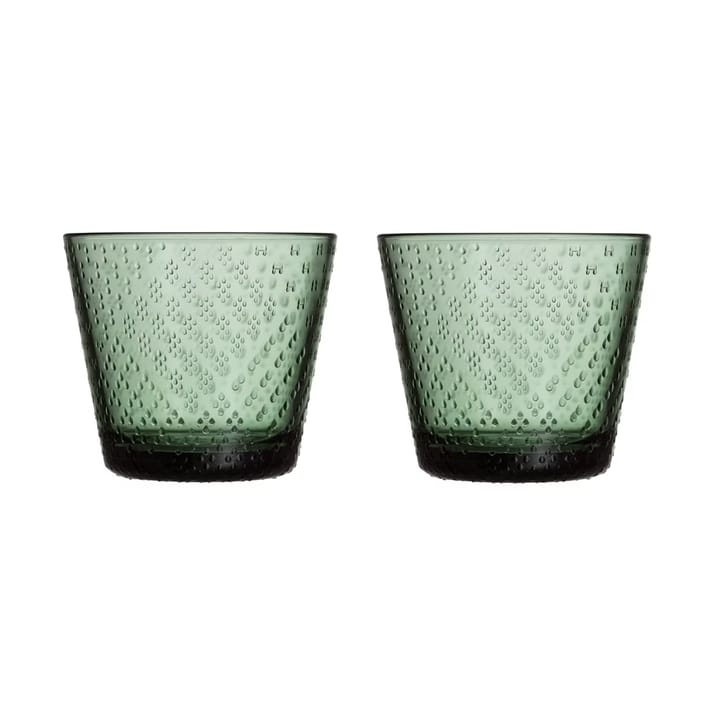 2 Vasos de agua Tundra 29 cl - Verde pino - Iittala