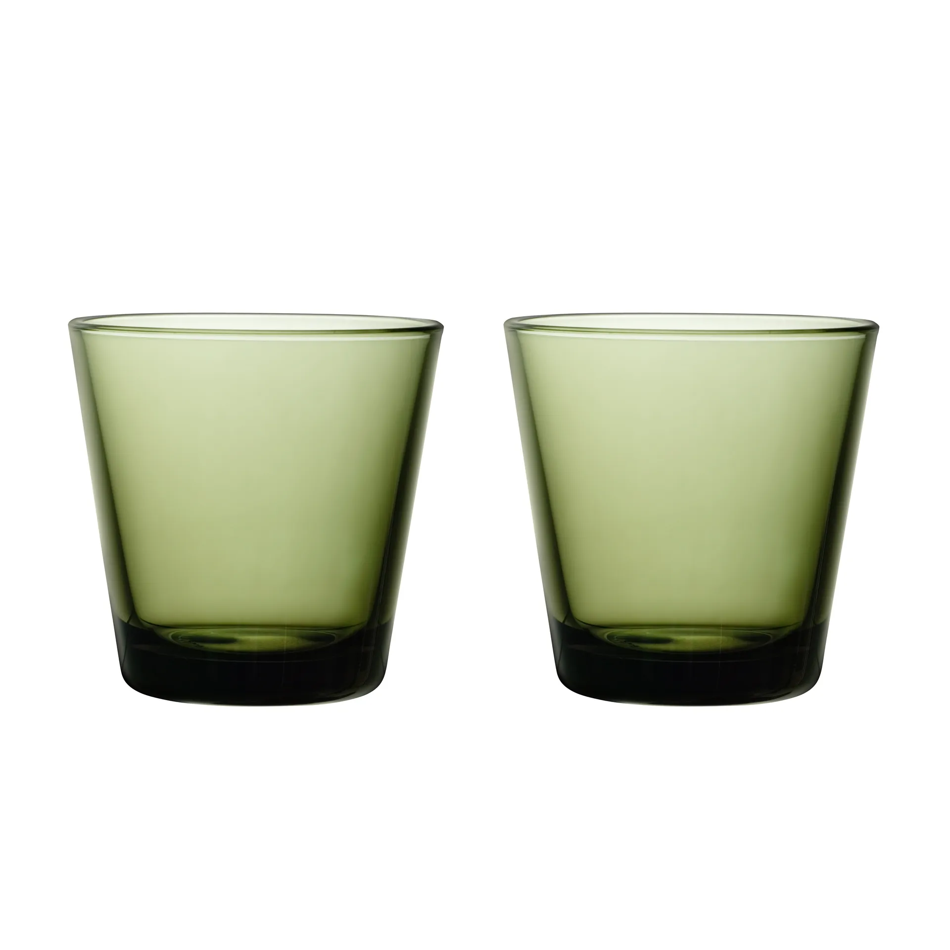 2 Vasos Kartio 21 cl, verde musgo Iittala