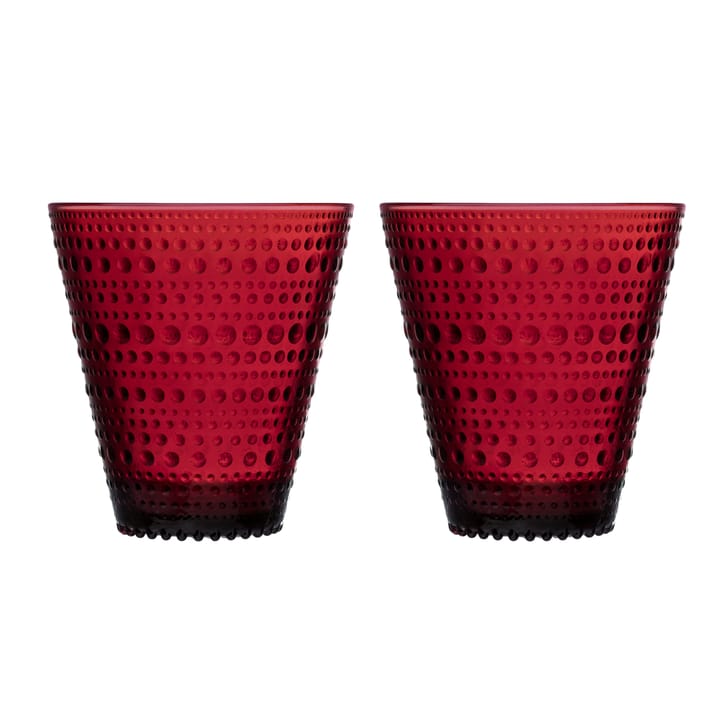 2 vasos Kastehelmi 30cl - arándano rojo - Iittala