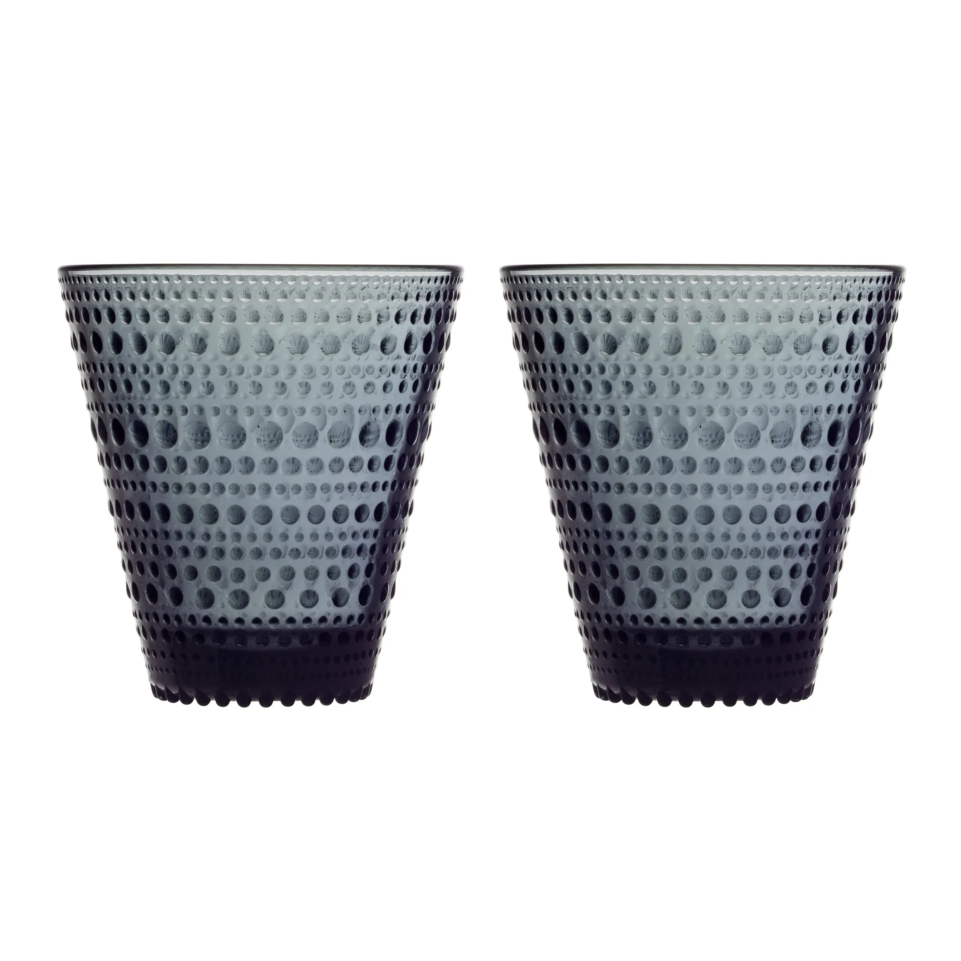 2 vasos Kastehelmi 30cl, gris oscuro Iittala