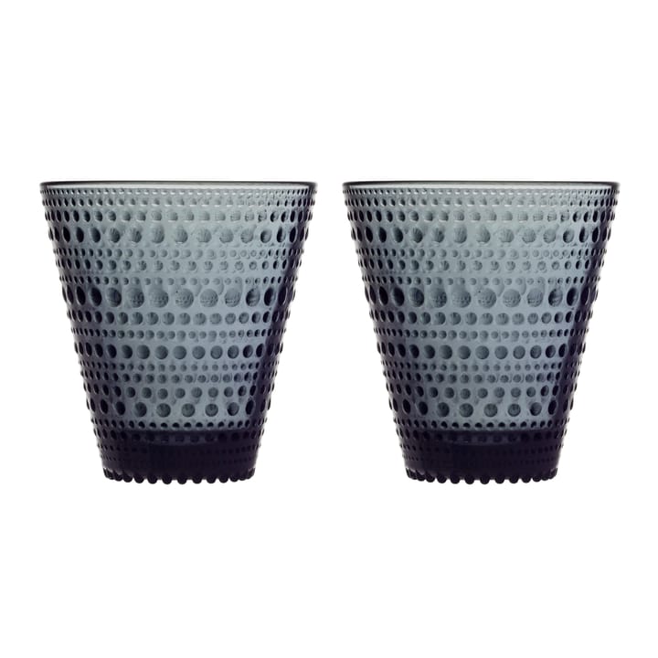 2 vasos Kastehelmi 30cl - gris oscuro - Iittala