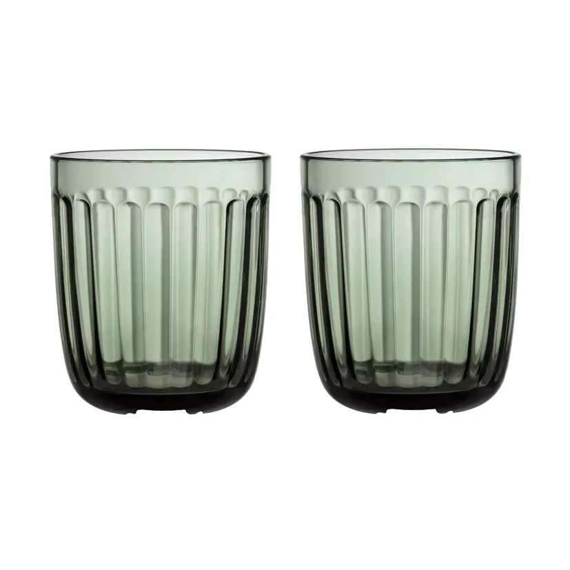 2 Vasos Raami 26 cl, Verde pino Iittala