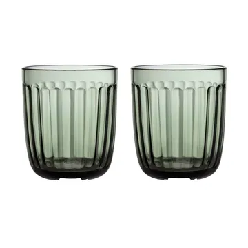 2 Vasos Raami 26 cl - Verde pino - Iittala