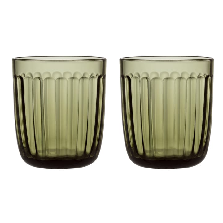 2 Vasos Raami - verde musgo - Iittala