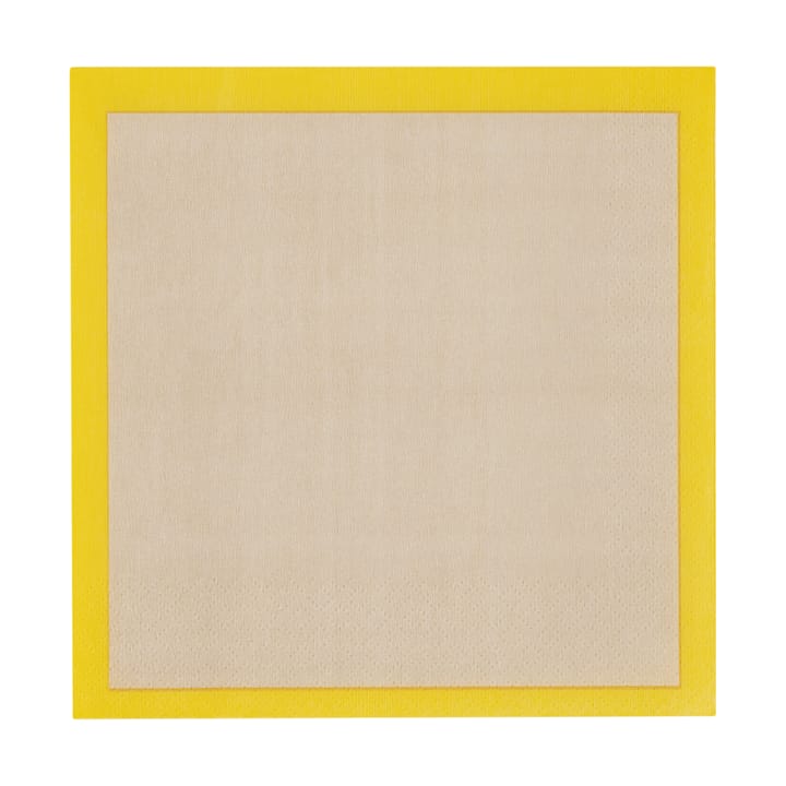 20 Servilletas de papel Play 33x33 cm - Beige-amarillo - Iittala