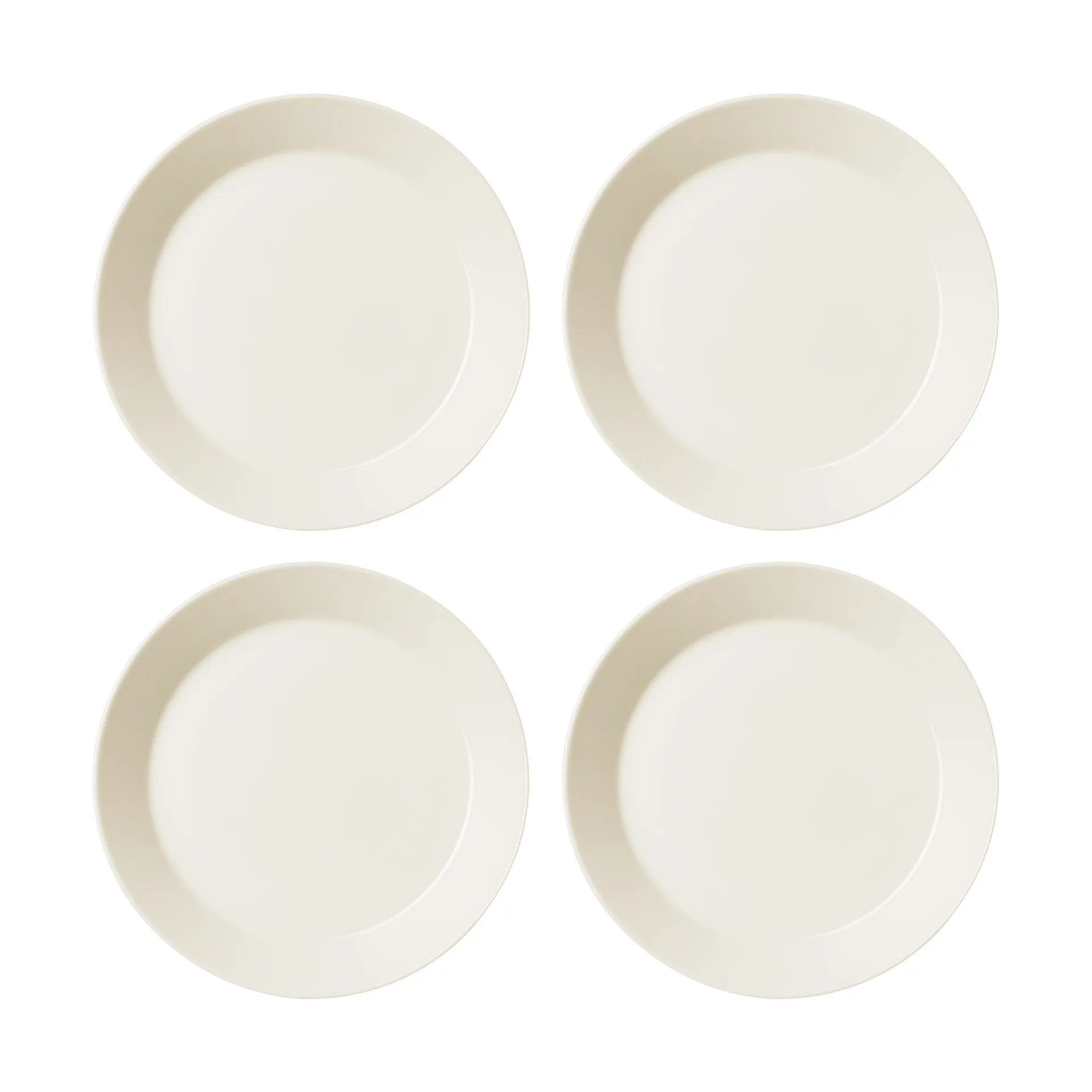 4 Platos Teema Ø21 cm, Blanco Iittala