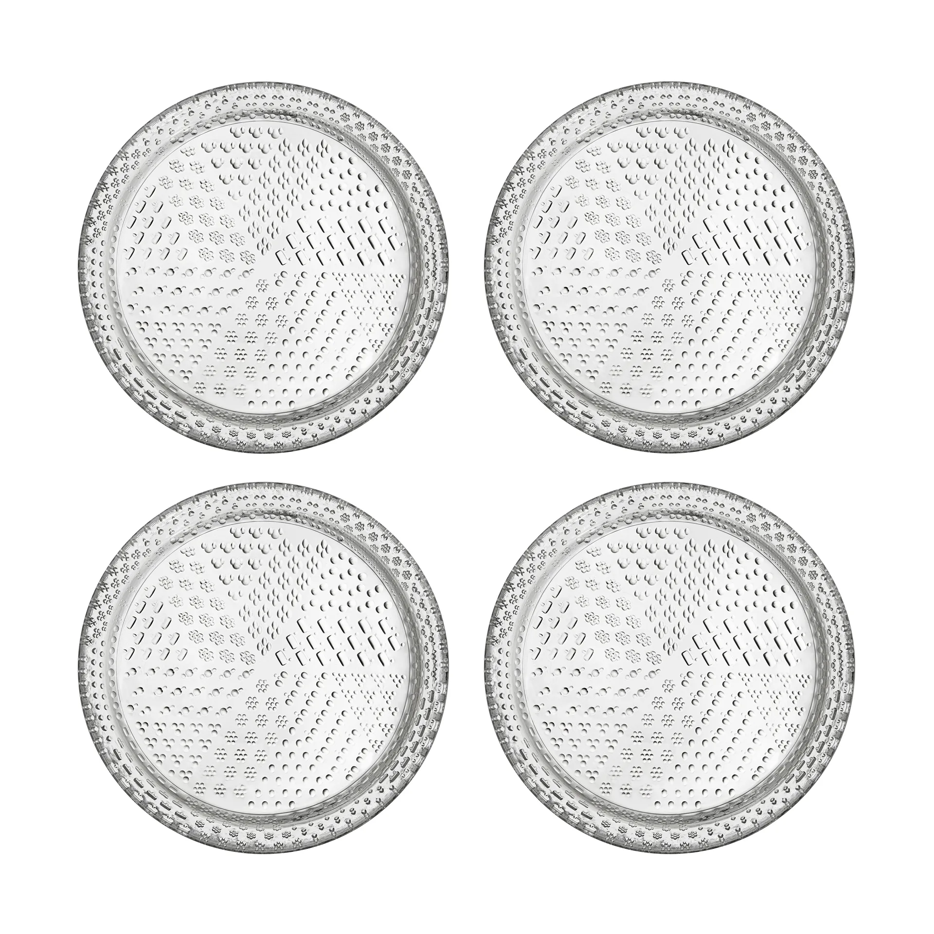 4 Platos Tundra Ø15 cm, Transparente Iittala