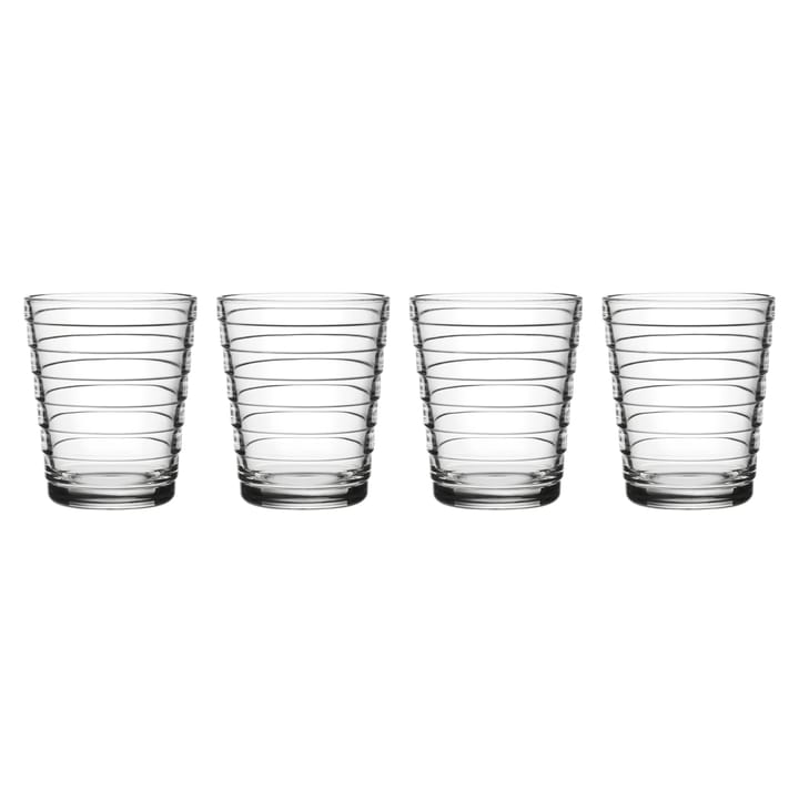 4 Vasos de agua Aino Aalto 22 cl - transparente - Iittala