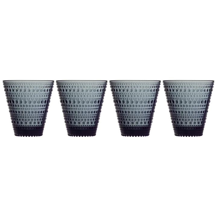4 Vasos Kastehelmi 30 cl - gris oscuro - Iittala