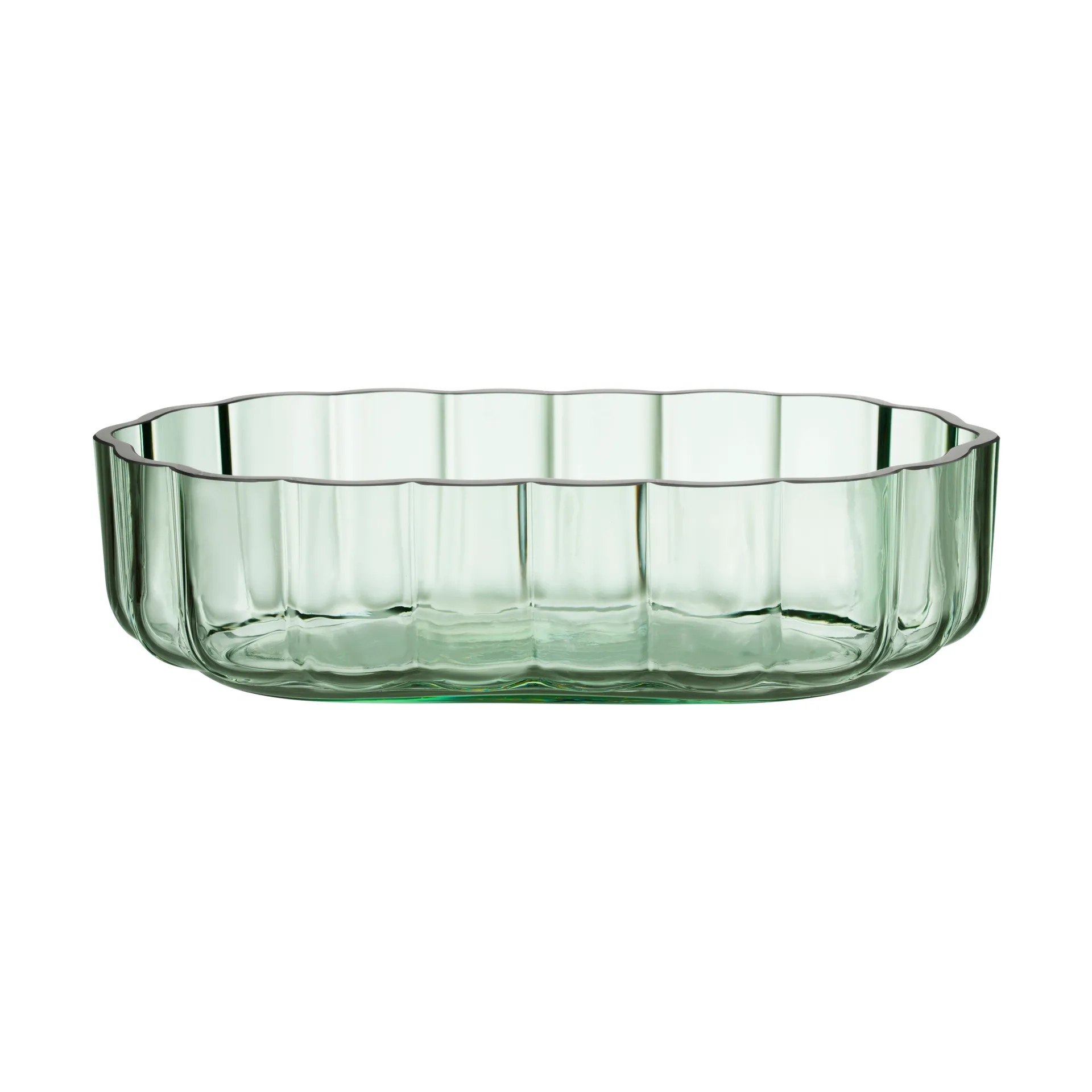 Bol de vidrio Play bajo 50 mm, Verde claro Iittala