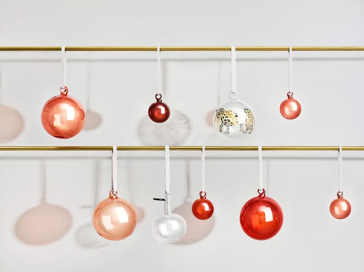 Bolas de navidad vidrio Iittala 40 mm 5 piezas, rojo Iittala