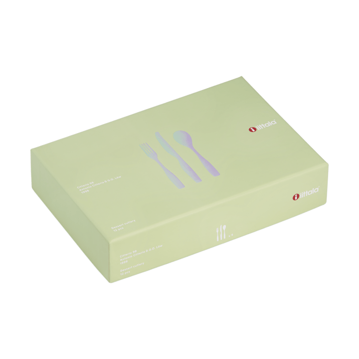 Caja de regalo de cubiertos para postre Citterio 98, 12 piezas, Mate Iittala