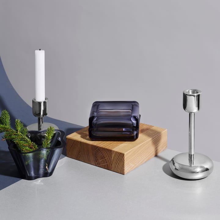 Candelabro Nappula acero, grande 183 mm Iittala