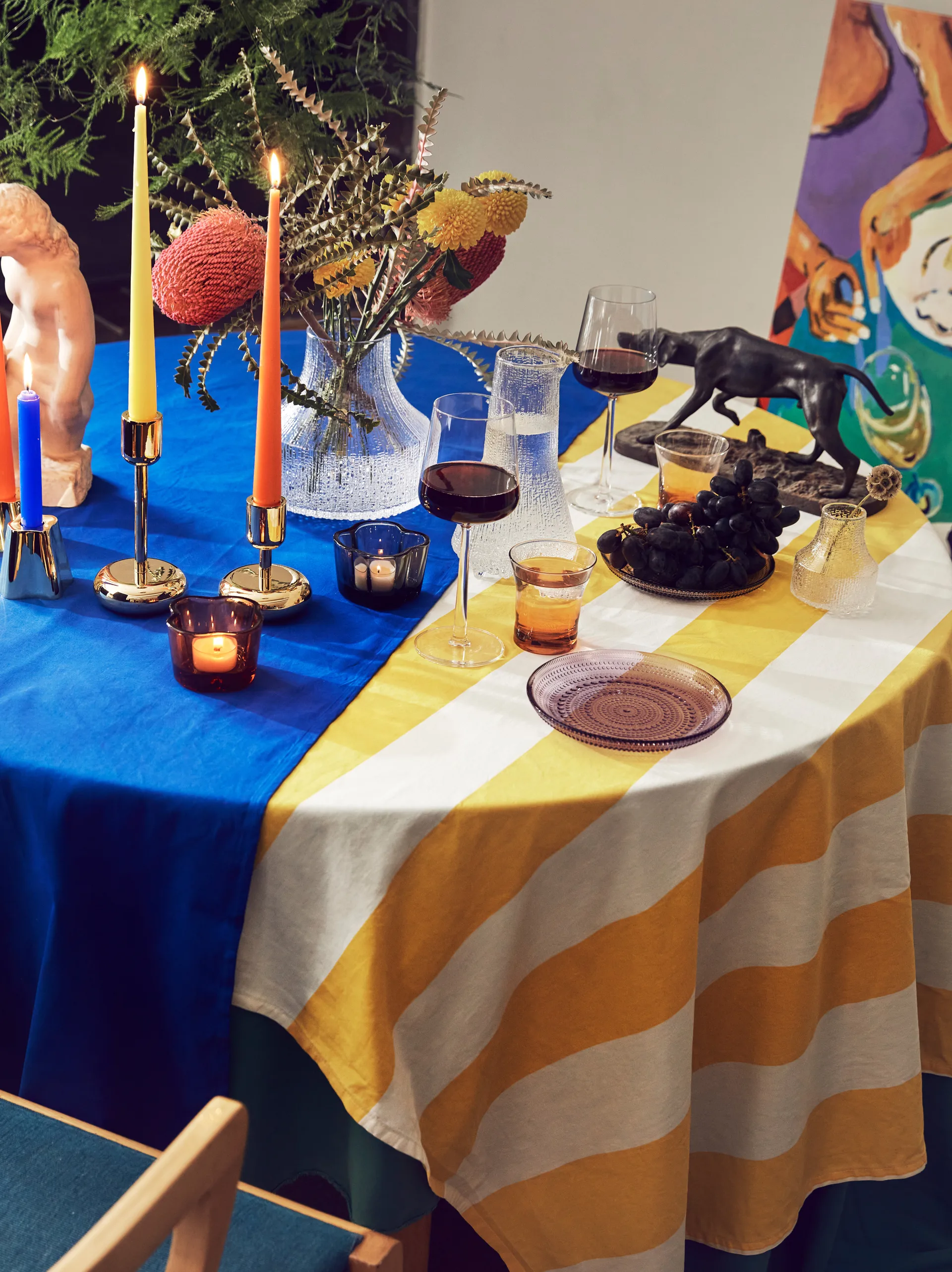 Candelabro Nappula latón, pequeño 107 mm Iittala