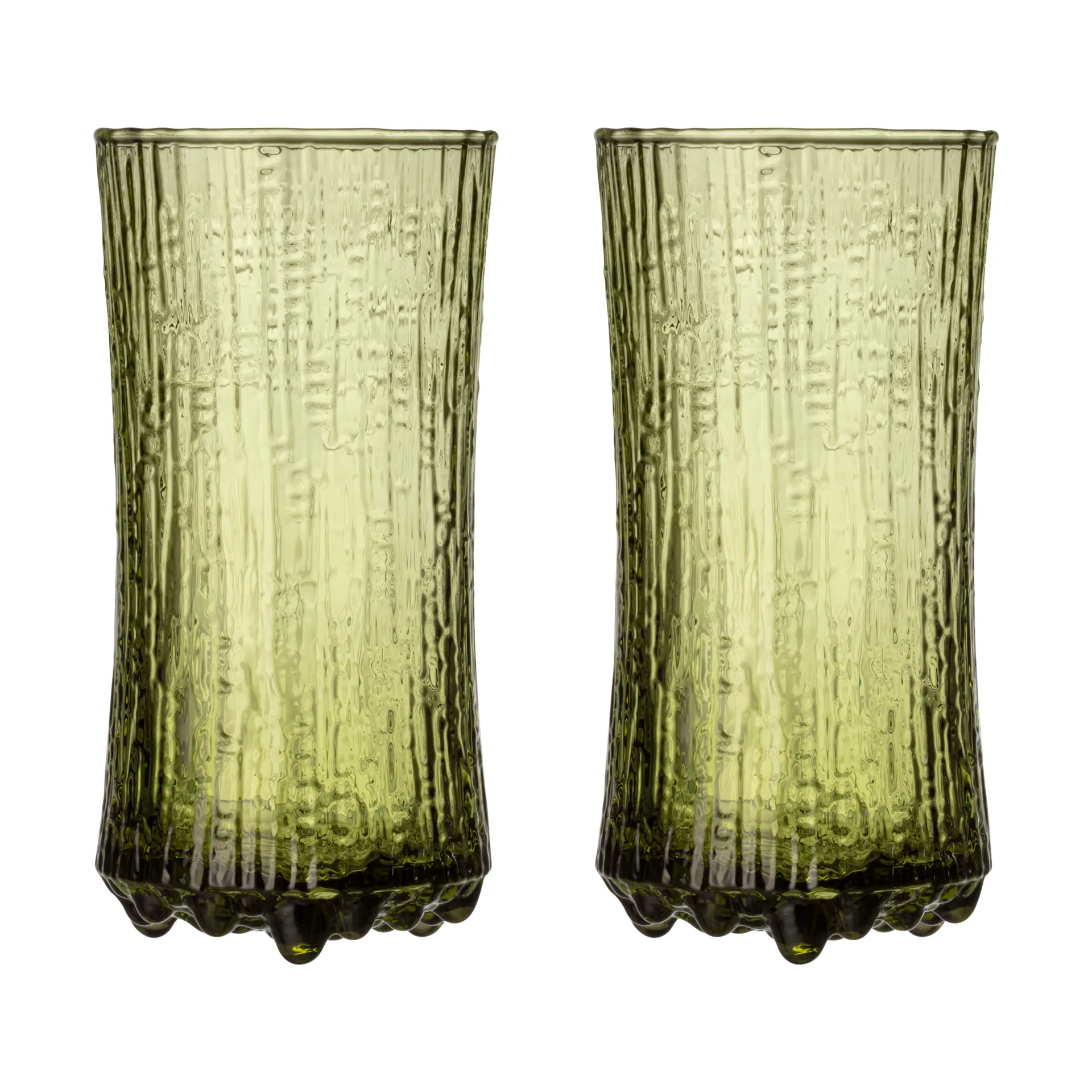 Copa de champán Ultima Thule arena finlandesa 18 cl,  2-pack, Verde Iittala