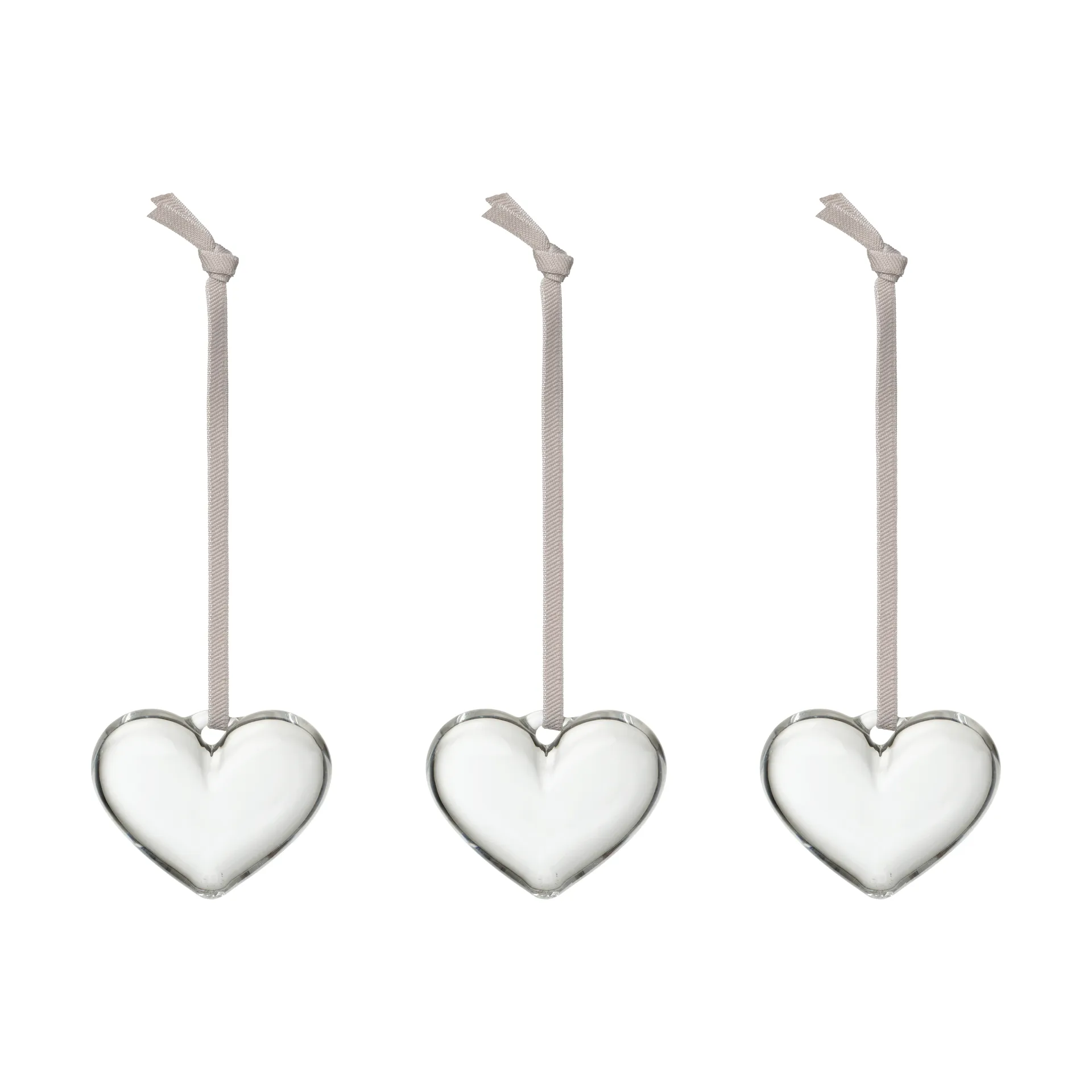 Corazón de cristal Iittala , Transparente, 5 cm, pack de 3 Iittala