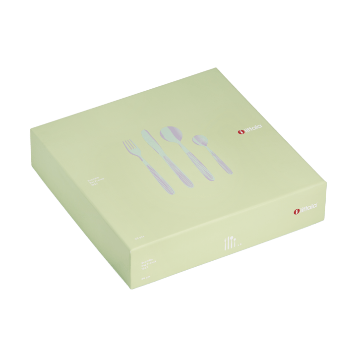 Cubertería Scandia en caja de regalo 24 piezas, Mate Iittala