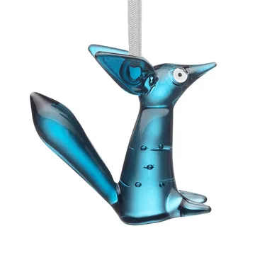 Decoración de vidrio Vulpes 8 cm - Azul acero - Iittala