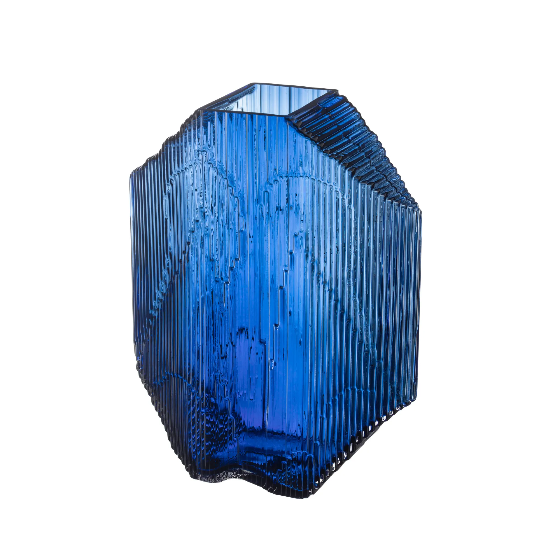 Escultura de vidrio Kartta 33,5 cm, azul ultramarino Iittala